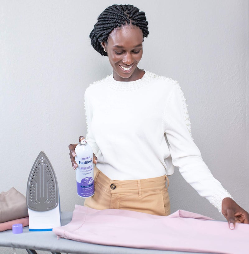 Faultless Laundry Starch Spray, Faultless Lavender Aerosol Starch 20 oz Cans for a Smooth Iron Glide on Clothes & Fabric Even Spray, Easy Iron Glide, No Reside (Pack of 4) - Image 5